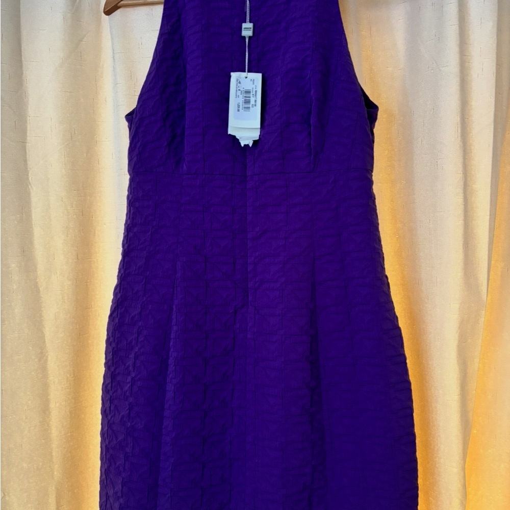 Armani Collezioni Purple Sheath Mini Dress for Cocktail